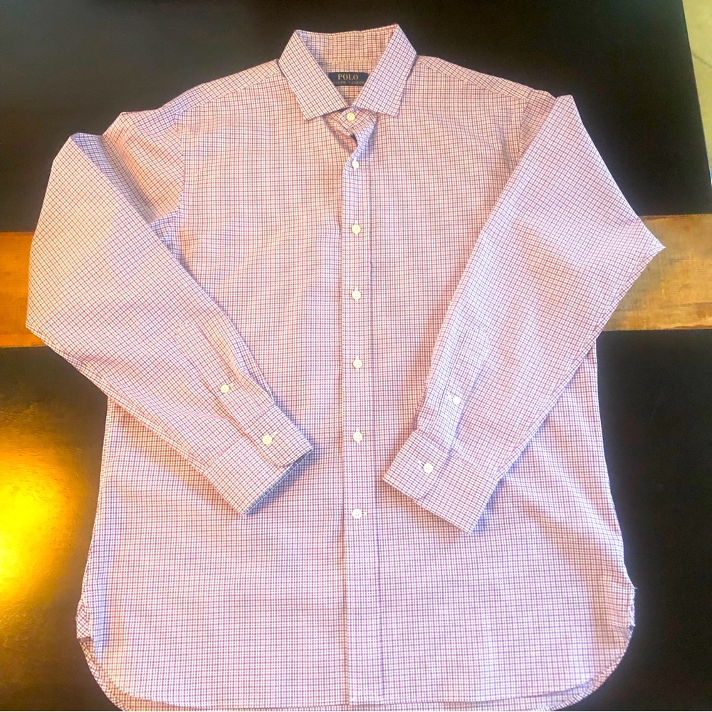Polo by Ralph Lauren Gingham shirt. New Size Large
